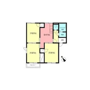 ベルデュールB【2階】の間取り