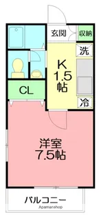 メゾンルネ【1階】の間取り