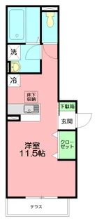 ラ フェリーチェ湘南【1階】の間取り