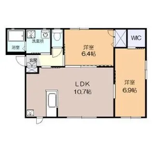 ラ・フォンテ【1階】の間取り