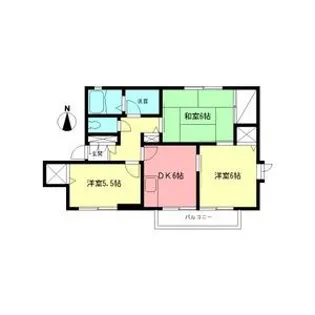 パークヒルズB【1階】の間取り