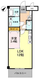 ワイズヒル【2階】の間取り