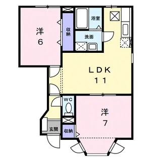 プレ リヴィエールⅠ【1階】の間取り
