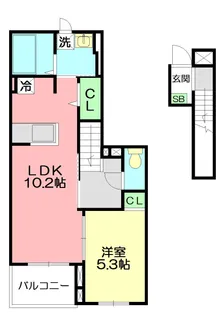 デスパシオ【2階】の間取り