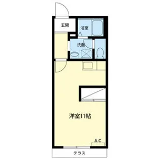 リブェールハイツA【1階】の間取り