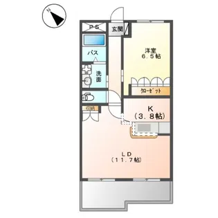 スカイヒルズ【00403号室】の間取り