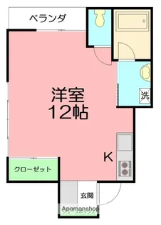 コーポ真【1階】の間取り