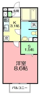 アミカ湘南A【2階】の間取り