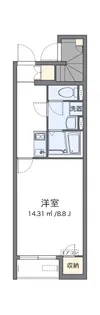クレイノプルメリア23【1階】の間取り