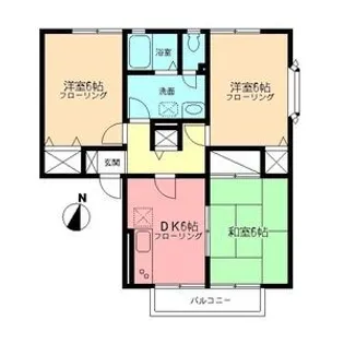 湘南台ビレッジB【1階】の間取り