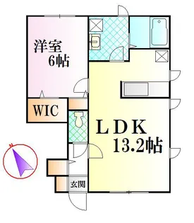 ヘーゼル鵠沼【1階】の間取り
