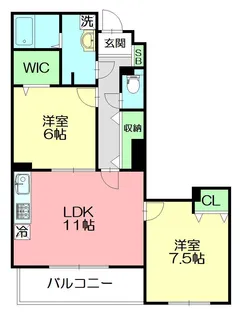 トレリッシュ湘南【3階】の間取り
