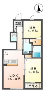 フォンターナⅠ【1階】の間取り