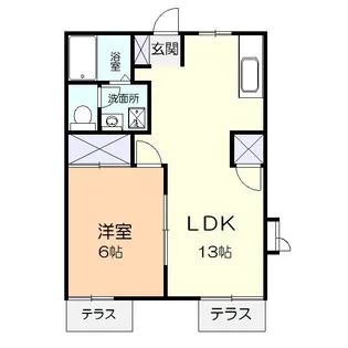 けやきハイツⅠ【1階】の間取り