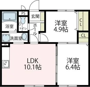 アルカンシェル【102号室号室】の間取り
