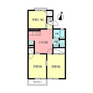 エステート山室【2階】の間取り