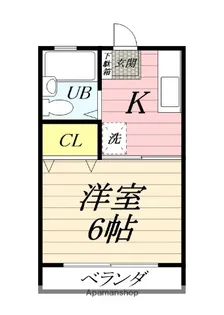 ヤマフジハイツC【1階】の間取り