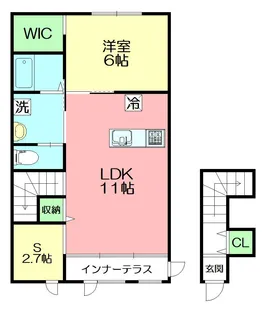 ナチュラルファースト【2階】の間取り