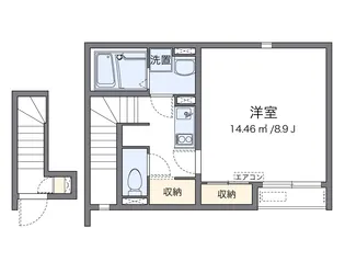 クレイノ向日葵 レジデンス【2階】の間取り