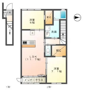 リヴェール ブリス【2階】の間取り