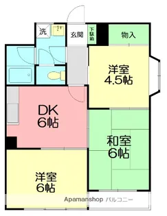 セレーノ東町Ⅱ【3階】の間取り