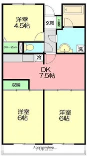 くりぃむマンション【1階】の間取り