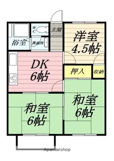 コーポ富士見【1階】の間取り