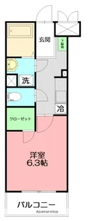 カレッジヒルズ【3階】の間取り