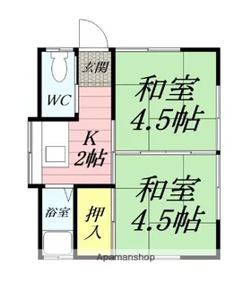 山口荘【1階】の間取り