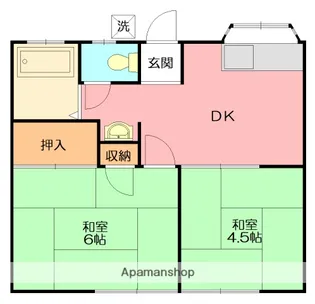 グリーンテラス湘南【1階】の間取り