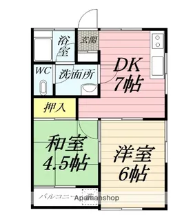 観月荘【2階】の間取り