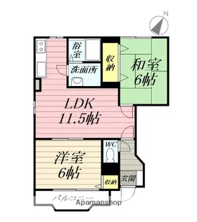 フレイジェⅠ【1階】の間取り