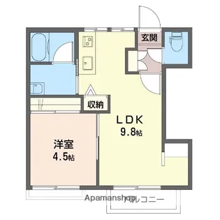 クローバーハイツ【2階】の間取り