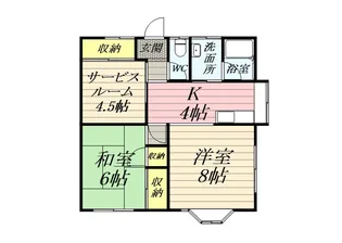 コーポ西湘【2階】の間取り