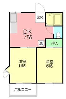 サニーコート【1階】の間取り