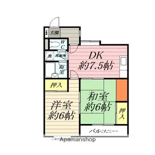 第1ホーワコーポ【2階】の間取り