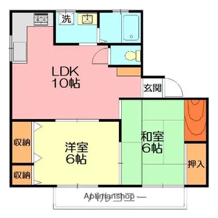 フラワー湘南【2階】の間取り