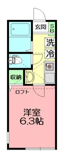 グラッサ花の木【2階】の間取り