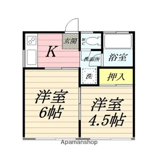 ヒルトップ湘南【1階】の間取り