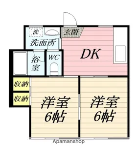 ロイヤルハイツ【1階】の間取り