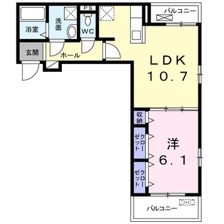 コンジュ・コトネ【3階】の間取り
