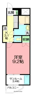 クレール カーサ【4階】の間取り