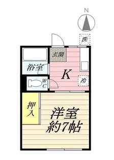 シティハイム開盛Ⅰ【2階】の間取り