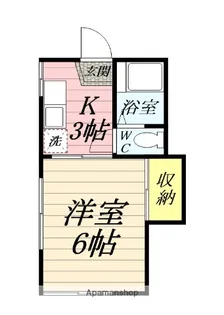 コリーナグラティス湘南B棟【1階】の間取り