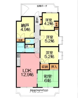 ツインベル・ローズ館【7階】の間取り