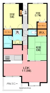 コートハウス鎌倉山【2階】の間取り