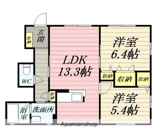 ブランフルール【1階】の間取り