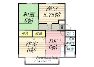 プラザ樹苑A【2階】の間取り