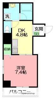 グラシア鵠沼【2階】の間取り
