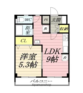 フラット湘南【3階】の間取り